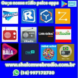 Shalom web rádio disponível para você através desses apps
